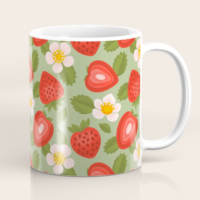 Strawberry Pattern - Amalfi Coast Cocktails Coffee Mug Gallery Image 1