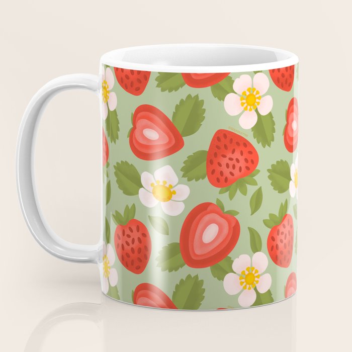Strawberry Pattern - Amalfi Coast Cocktails Coffee Mug Gallery Image 3