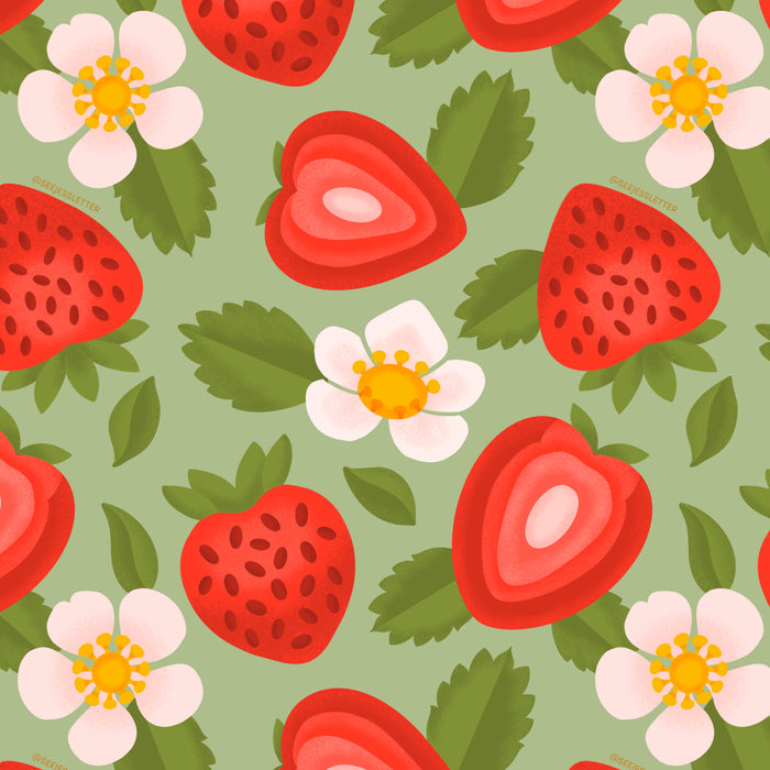 Strawberry Pattern - Amalfi Coast Cocktails Coffee Mug Gallery Image 2