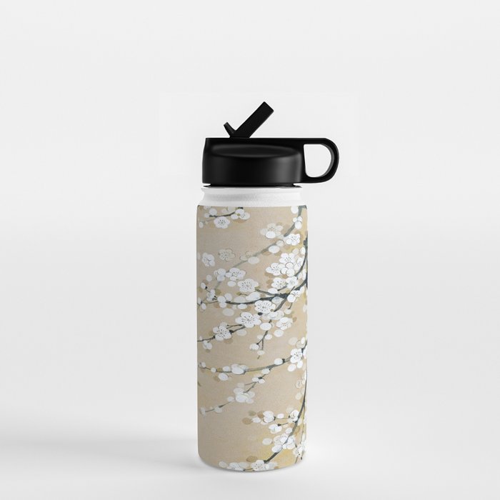 Ume flower painting,korean painting. chinoiserie. Water Bottle Gallery Image 1