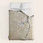 Ume flower painting,korean painting. chinoiserie. Comforter Gallery Image 6