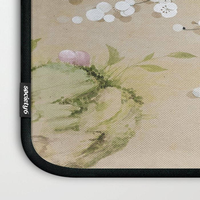 Ume flower painting,korean painting. chinoiserie. Laptop Sleeve Gallery Image 3