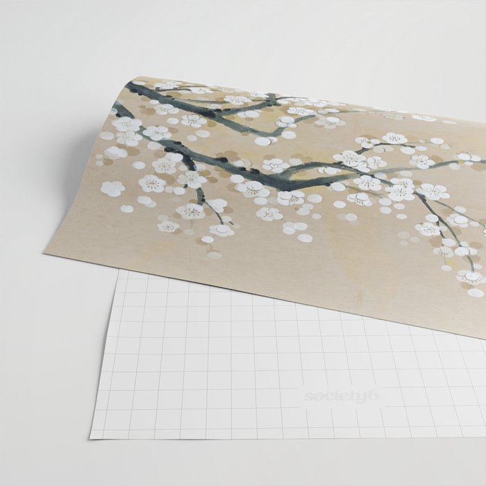 Ume flower painting,korean painting. chinoiserie. Wrapping Paper Gallery Image 2