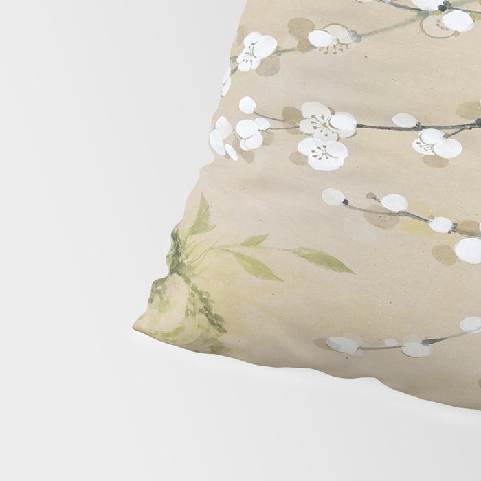 Ume flower painting,korean painting. chinoiserie. Pillow Sham Gallery Image 4