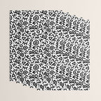 Fun black and white doodle art pattern Wrapping Paper Gallery Image 3