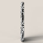Fun black and white doodle art pattern iPhone Case Gallery Image 2