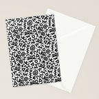 Fun black and white doodle art pattern Stationery Card Gallery Image 2