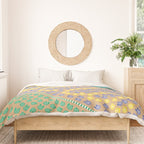 Bella / Beautiful Italy Beach Umbrellas - Aerial Italian Duvet Cover Gallery Image 3