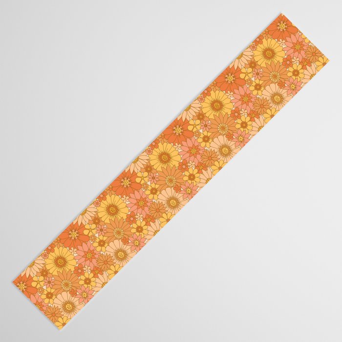 70s Retro Daisy Floral Table Runner Gallery Image 3
