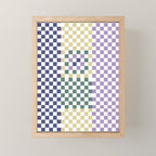 Bold colors block grid A Mini Art Print Gallery Image 1