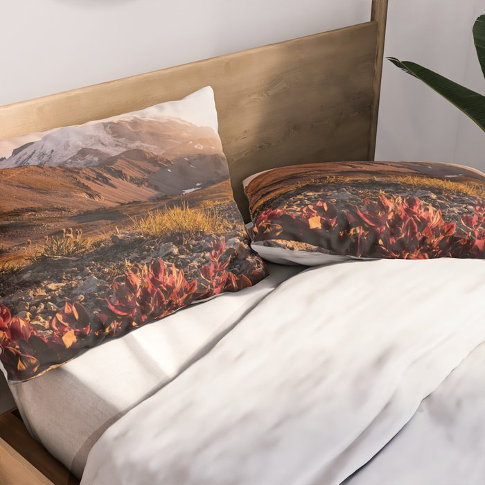Believe in Miracles - Mount Rainier National Park Pillow Sham Gallery Image 2