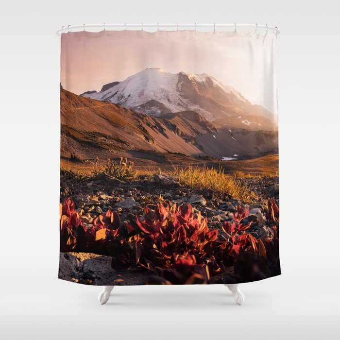 Believe in Miracles - Mount Rainier National Park Shower Curtain Gallery Image 1