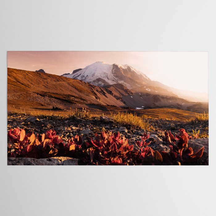 Believe in Miracles - Mount Rainier National Park Tablecloth Gallery Image 2