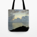 Summer night by the sea, tisvilde, 1900, Oil Landscape Painting  Tote Bag Gallery Image 1