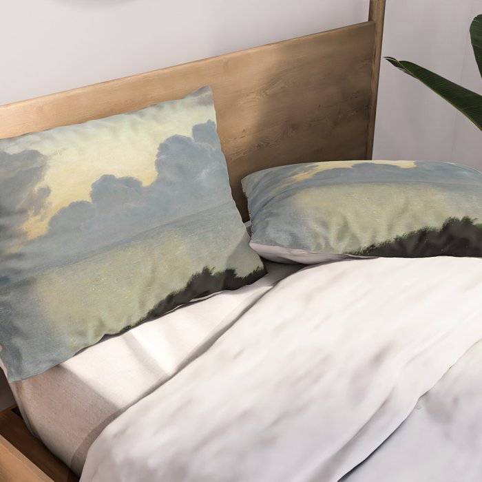 Summer night by the sea, tisvilde, 1900, Oil Landscape Painting  Pillow Sham Gallery Image 2