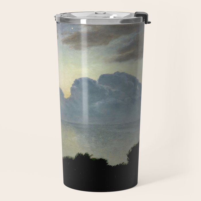 Summer night by the sea, tisvilde, 1900, Oil Landscape Painting  Travel Mug Gallery Image 2