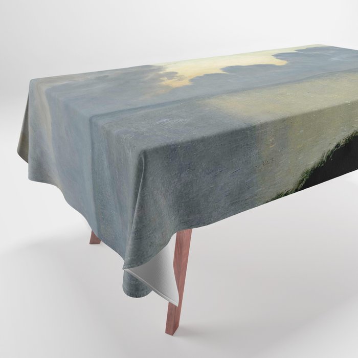 Summer night by the sea, tisvilde, 1900, Oil Landscape Painting  Tablecloth Gallery Image 1