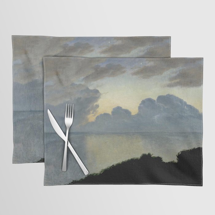 Summer night by the sea, tisvilde, 1900, Oil Landscape Painting  Placemat Gallery Image 1
