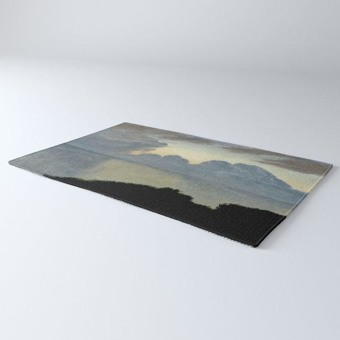 Summer night by the sea, tisvilde, 1900, Oil Landscape Painting  Rug Gallery Image 3