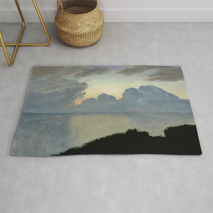 Summer night by the sea, tisvilde, 1900, Oil Landscape Painting  Rug Gallery Image 1