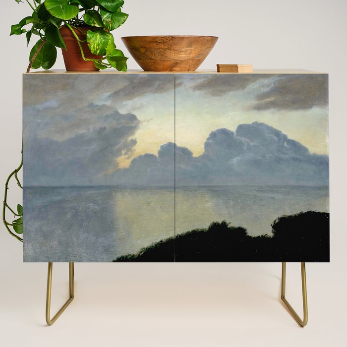 Summer night by the sea, tisvilde, 1900, Oil Landscape Painting  Credenza Gallery Image 1