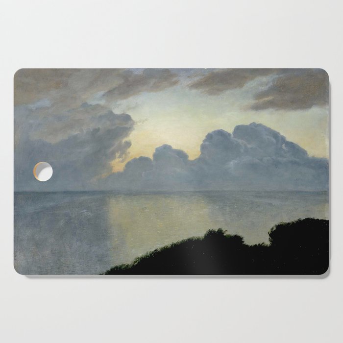 Summer night by the sea, tisvilde, 1900, Oil Landscape Painting  Cutting Board Gallery Image 1