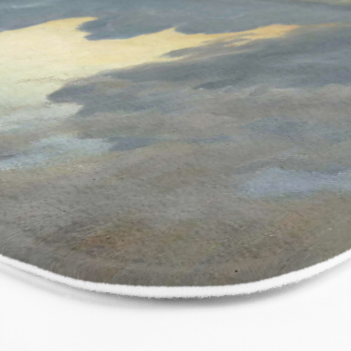 Summer night by the sea, tisvilde, 1900, Oil Landscape Painting  Bath Mat Gallery Image 3