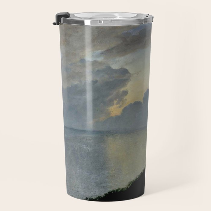 Summer night by the sea, tisvilde, 1900, Oil Landscape Painting  Travel Mug Gallery Image 3