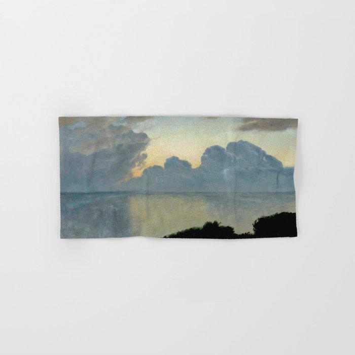 Summer night by the sea, tisvilde, 1900, Oil Landscape Painting  Bath Towel Gallery Image 1