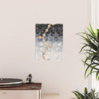 Soft Blue Gradient Cubes Poster Gallery Image 2