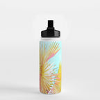 Beachy Pastel Palm Jungle | Botanical Digital Painting | Nature Plants Tropical Boho Blush Water Bottle Gallery Image 2