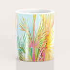 Beachy Pastel Palm Jungle | Botanical Digital Painting | Nature Plants Tropical Boho Blush Coffee Mug Gallery Image 4