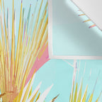Beachy Pastel Palm Jungle | Botanical Digital Painting | Nature Plants Tropical Boho Blush Wall Tapestry Gallery Image 3