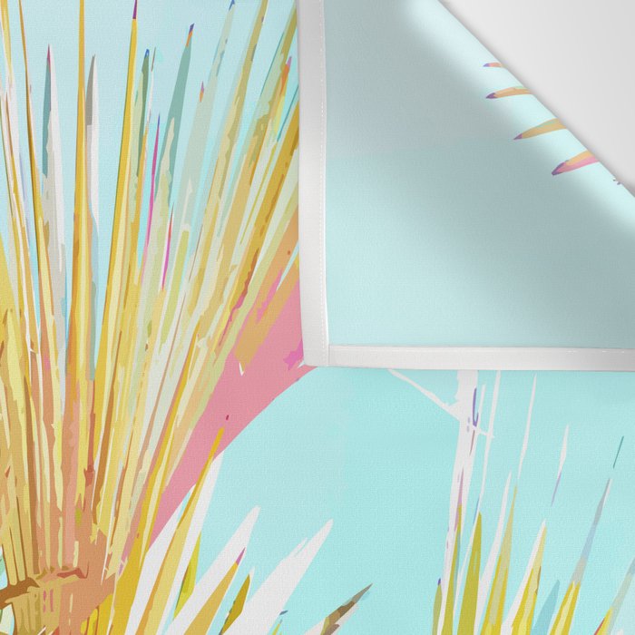 Beachy Pastel Palm Jungle | Botanical Digital Painting | Nature Plants Tropical Boho Blush Wall Tapestry Gallery Image 3