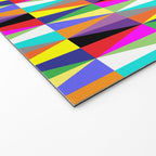 Colourful Geometric Diamonds Pattern No 1 Multicolors Welcome Mat Gallery Image 2