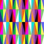Colourful Geometric Diamonds Pattern No 1 Multicolors Coffee Mug Gallery Image 2
