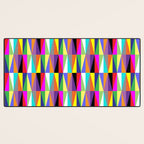 Colourful Geometric Diamonds Pattern No 1 Multicolors Desk Mat Gallery Image 3