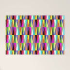 Colourful Geometric Diamonds Pattern No 1 Multicolors Welcome Mat Gallery Image 1