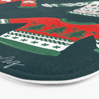 Christmas Sweaters - Teal & Red Palette Bath Mat Gallery Image 3