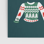 Christmas Sweaters - Teal & Red Palette Poster Gallery Image 3