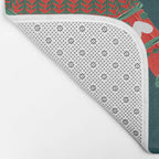 Christmas Sweaters - Teal & Red Palette Bath Mat Gallery Image 2