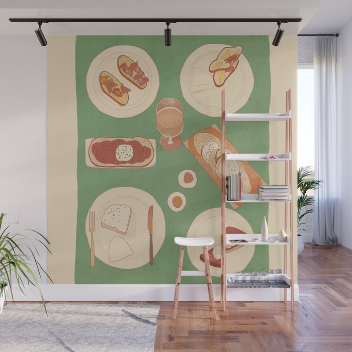 Breakfast 4 Wall Mural Gallery Image 1