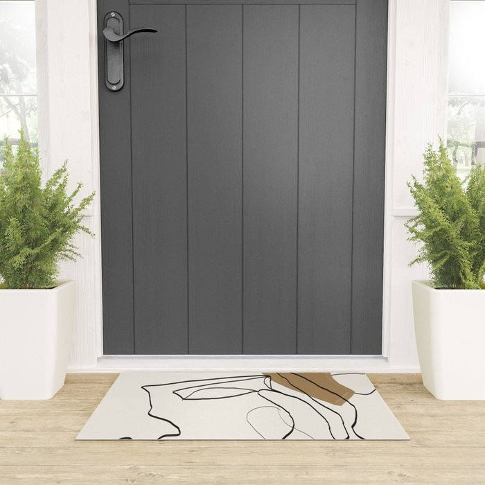 Abstract Face Welcome Mat Gallery Image 3