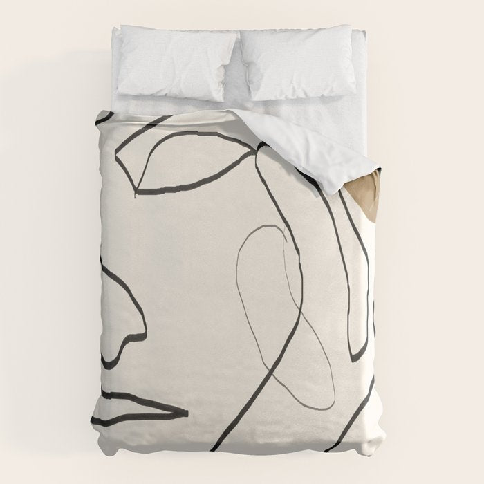 Abstract Face Duvet Cover Gallery Image 1