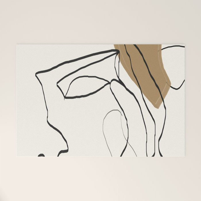 Abstract Face Welcome Mat Gallery Image 1