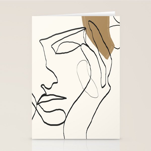 Abstract Face Stationery Card Gallery Image 1