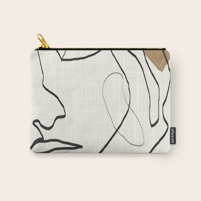 Abstract Face Carry All Pouch Gallery Image 1