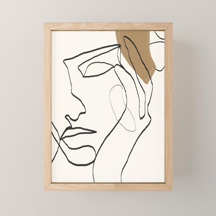 Abstract Face Mini Art Print Gallery Image 1