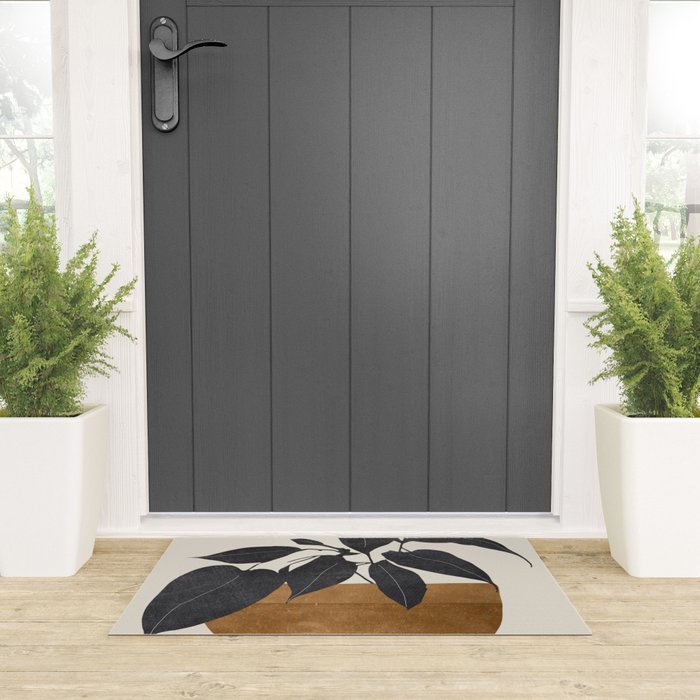 Abstract Art /Minimal Plant 144 Welcome Mat Gallery Image 3