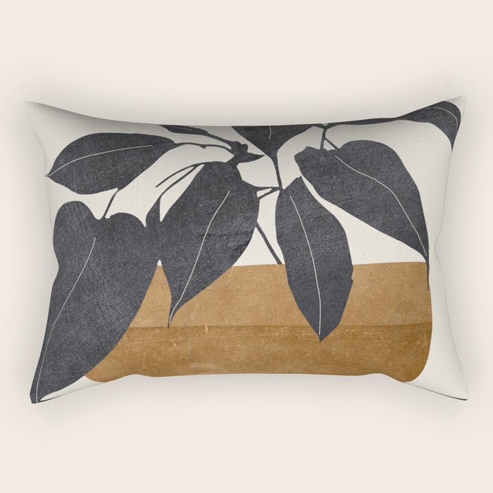 Abstract Art /Minimal Plant 144 Rectangular Pillow Gallery Image 2